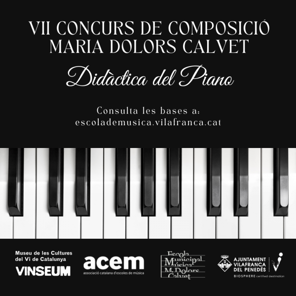 VII Concurs de composició per a piano Maria Dolors Calvet