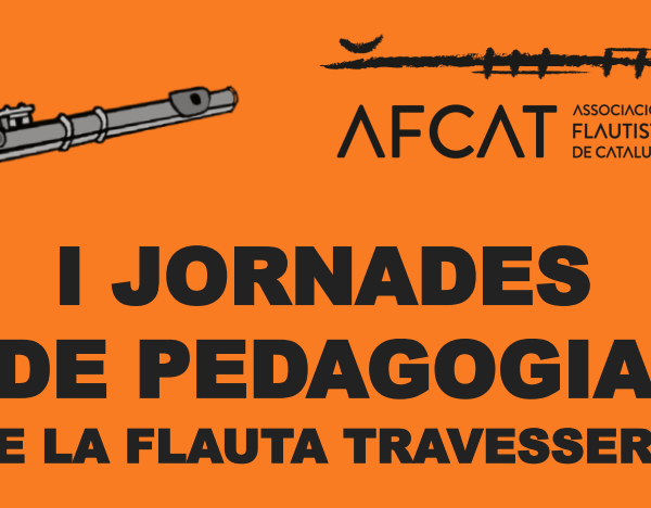 I Jornades de Pedagogia de la flauta travessera a Badalona el 2 i 3 de desembre
