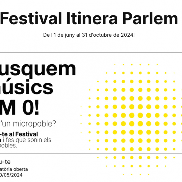 Festival Itinera: busquen músics km0 – Convocatòria oberta