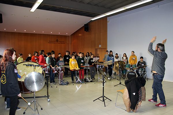 Trobada de percussió de les escoles de música de Catalunya a El Prat de Llobregat