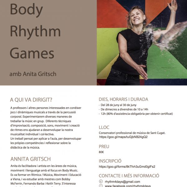 Curs Body Rhythm Games amb Anita Gritsch