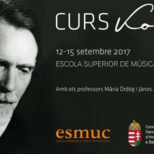 L’ESMUC serà la seu del Curs Kodály a Barcelona del 12 al 15 de setembre