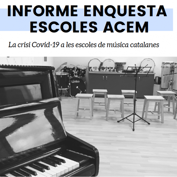 Informe ACEM: la crisi de la COVID19 a les escoles de música catalanes